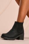MissPap Leather Look Heeled Chelsea Ankle Boot thumbnail 2