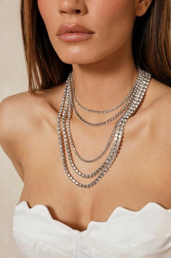 MissPap Layered Diamante Necklace 2