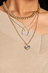 MissPap Diamante Charm 4 Pack Necklace thumbnail 2