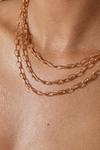MissPap 3 Layer Rectangle Link Chain Necklace thumbnail 2
