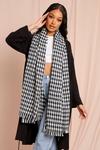 MissPap Dogtooth Checked Scarf thumbnail 1