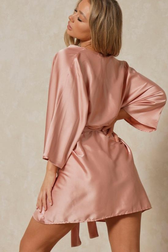 MissPap Luxe Satin Belted Dressing Gown 3