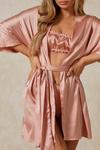 MissPap Luxe Satin Belted Dressing Gown thumbnail 6