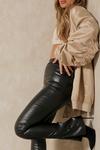 MissPap Leather Look Side Split Skinny Trouser thumbnail 2