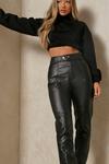 MissPap Belted Waistband Leather Look Jeans thumbnail 4