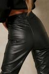 MissPap Belted Waistband Leather Look Jeans thumbnail 6