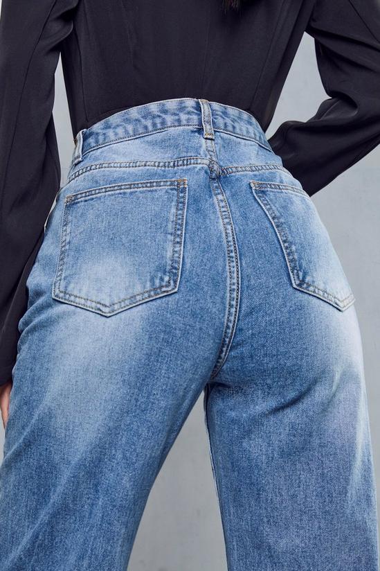 MissPap Straight Leg Seam Detail Split Front Jean 2