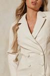 MissPap Leather Look Quilted Blazer Dress thumbnail 2
