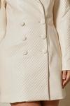 MissPap Leather Look Quilted Blazer Dress thumbnail 5
