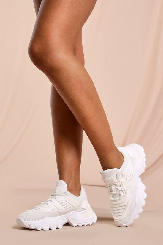 MissPap Chunky Embossed Detail Trainers 1