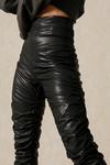MissPap Leather Look Ruched Trouser thumbnail 2