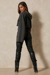 MissPap Leather Look Ruched Trouser thumbnail 4