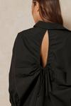 MissPap Oversized Ruched Cut Out Back Shirt thumbnail 2