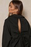 MissPap Oversized Ruched Cut Out Back Shirt thumbnail 5