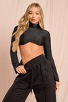 MissPap Soft Touch Shaped Cup Crop Top thumbnail 1