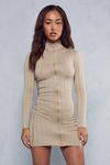 MissPap Engineered Bodycon Knitted Mini Dress thumbnail 1