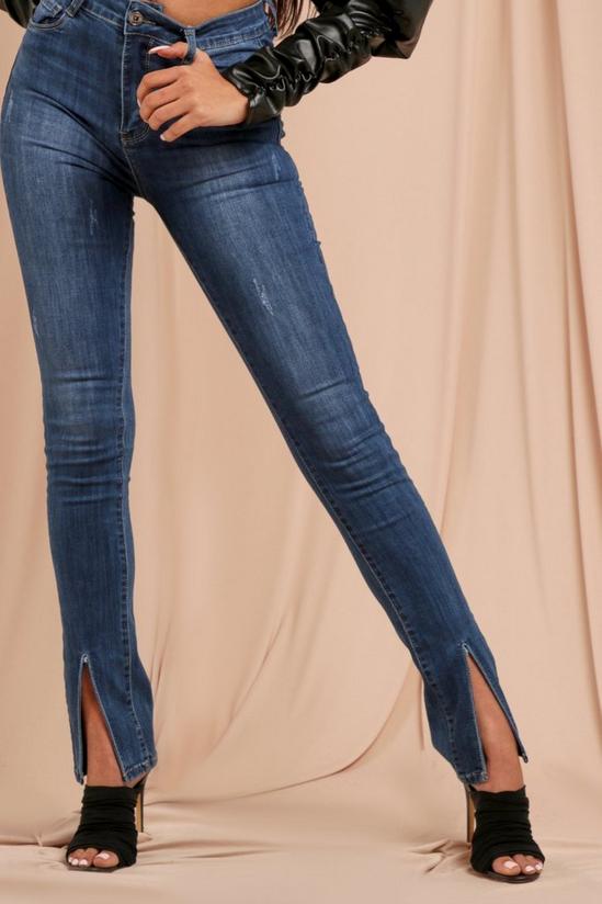 MissPap Split Front Skinny Jeans 4