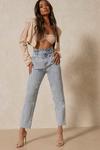 MissPap High Waisted Dip Front Mom Jean thumbnail 5