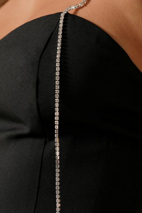 MissPap Diamante Strap Detail Mini Dress 2