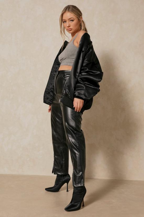 MissPap Leather Look Zip Detail Trouser 2