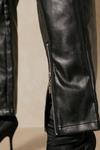 MissPap Leather Look Zip Detail Trouser thumbnail 4