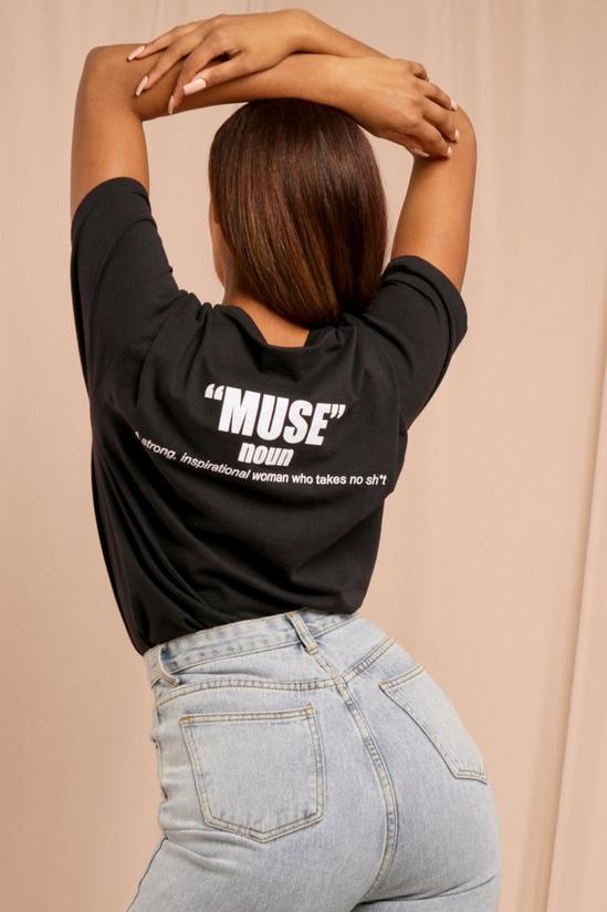 MissPap Muse Slogan Oversized T-shirt 2