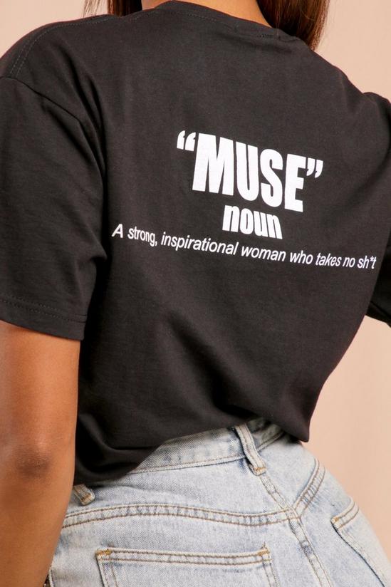 MissPap Muse Slogan Oversized T-shirt 4