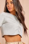 MissPap Ruched Front Cropped T-Shirt thumbnail 2
