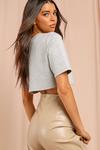 MissPap Ruched Front Cropped T-Shirt thumbnail 3