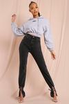 MissPap High Waisted Ankle Tie Jeans thumbnail 1