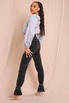 MissPap High Waisted Ankle Tie Jeans thumbnail 2