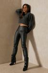 MissPap Leather Look V Waistband Trouser thumbnail 3