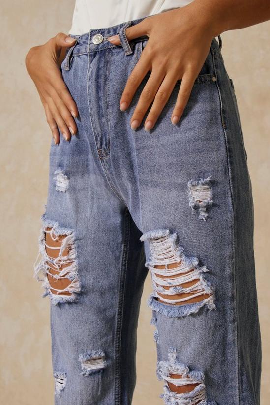 MissPap High Waisted Extreme Distressed Mom Jean 5
