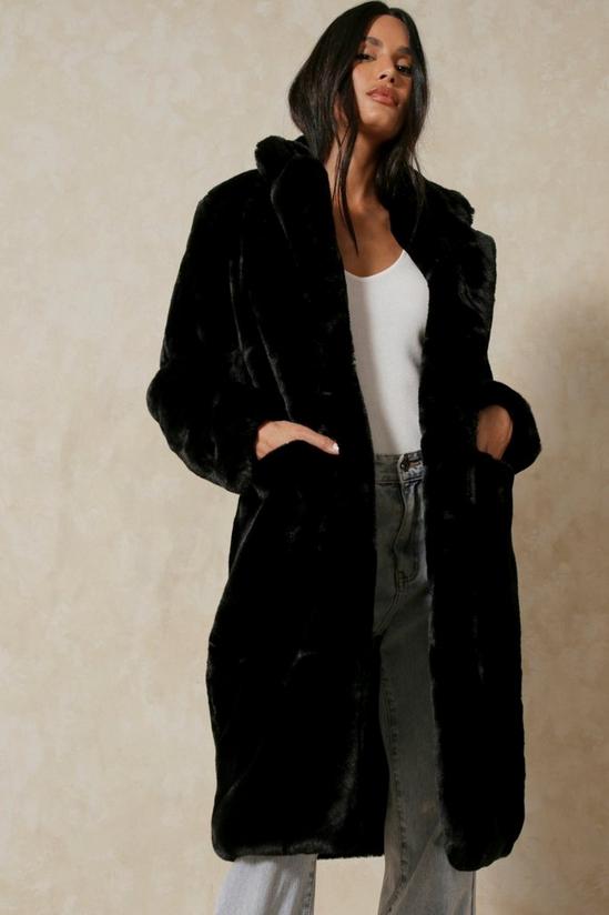 MissPap Longline Midaxi Oversized Faux Fur Coat 1