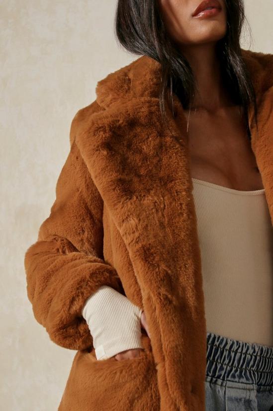 MissPap Longline Midaxi Oversized Faux Fur Coat 2
