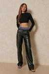 MissPap Ribbed High Neck Open Back Crop Top thumbnail 4