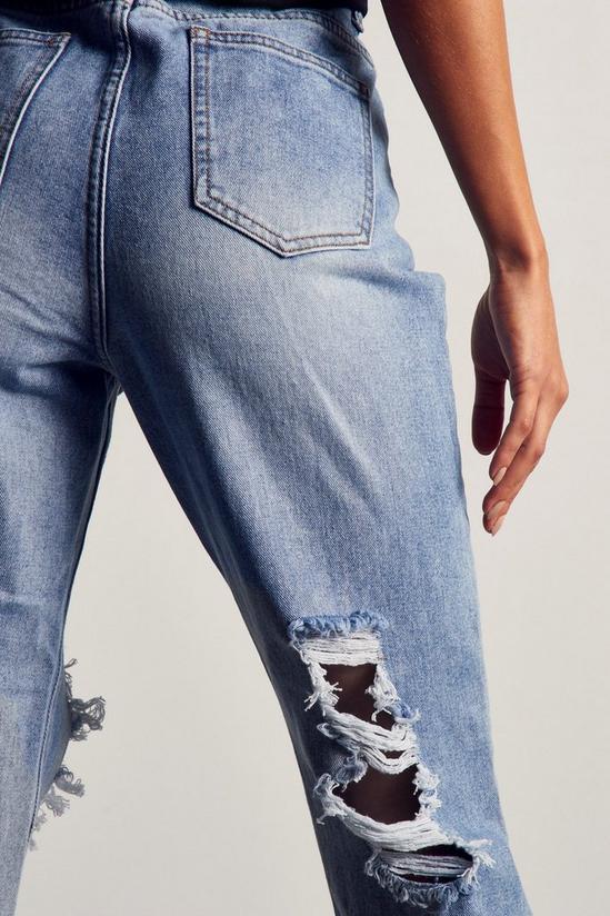 MissPap High Waisted Rip Knee Mom Jeans 5