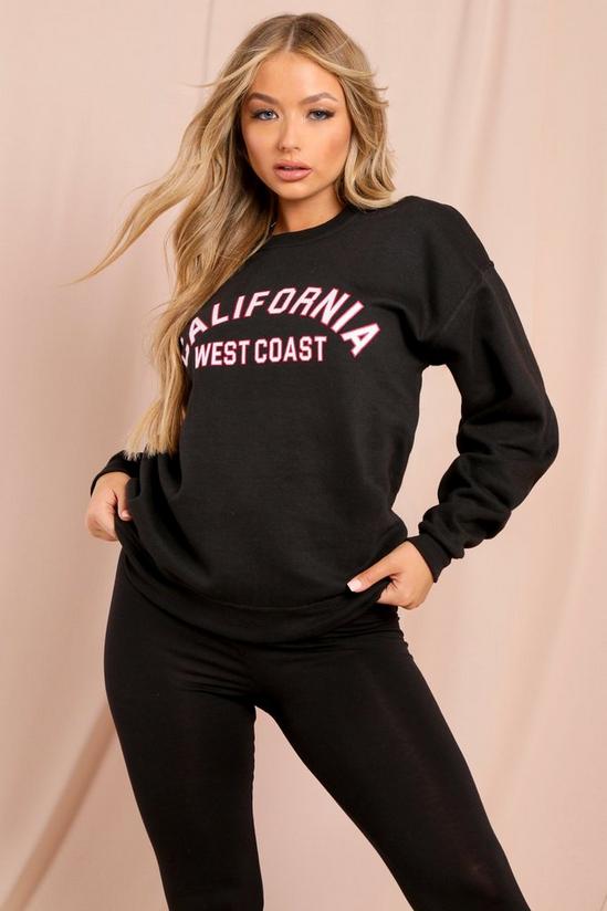 MissPap Oversized California Slogan Sweatshirt 1