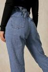 MissPap Paperbag Elasticated Mom Jeans thumbnail 5