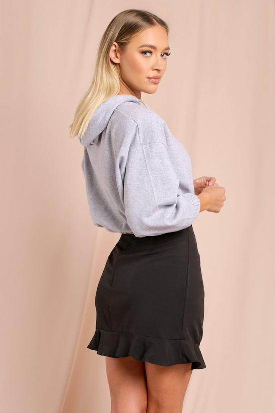 MissPap Ruched Frill Mini Skirt 4