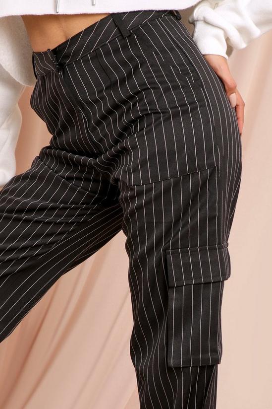 MissPap Pinstripe Pocket Detail Wide Leg Trouser 2