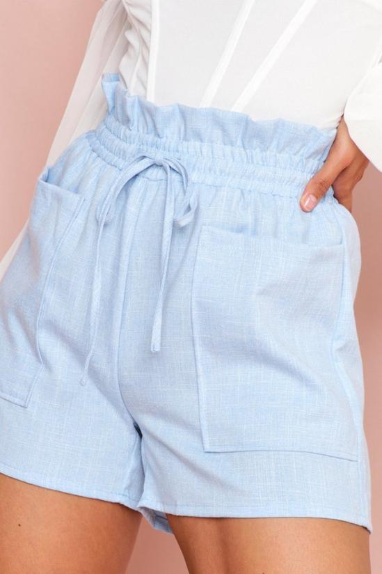 MissPap Linen Pocket Detail Shorts 2