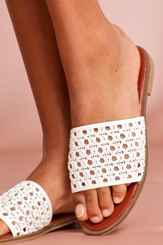 MissPap Woven Textured Slider Sandals 2
