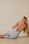 MissPap Ribbed Strappy Low Back Jumpsuit thumbnail 4