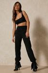 MissPap Double Layer Waistband Crop Top thumbnail 4