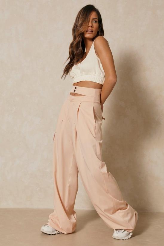 MissPap Double Waistband Wide Leg Trousers 1