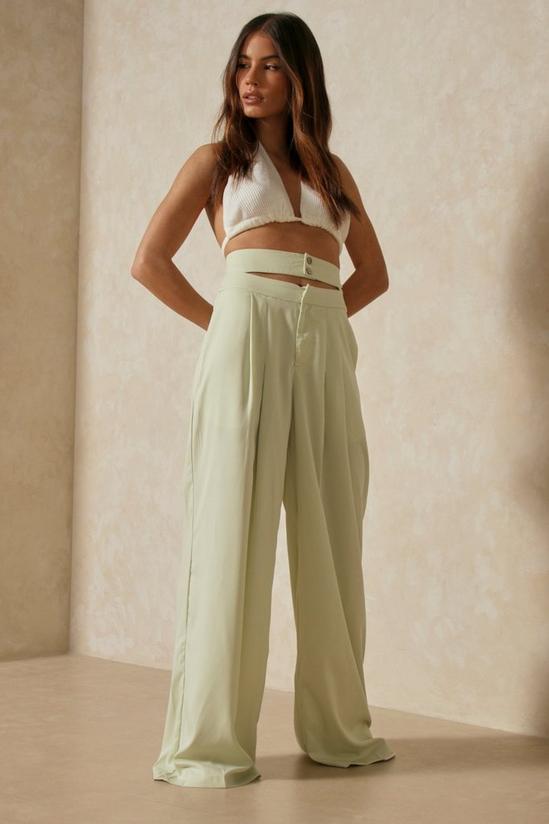 MissPap Double Waistband Wide Leg Trousers 6