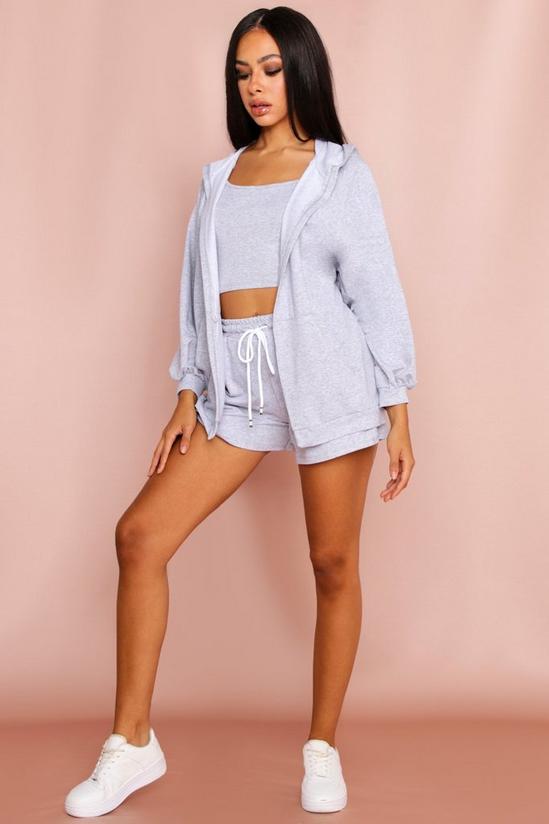 MissPap 3 Piece Hoodie And Shorts Lounge Set 4
