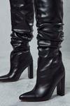 MissPap Leather Look Pointed Heeled Boots thumbnail 2