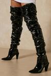 MissPap Patent Thigh High Heeled Boot thumbnail 3